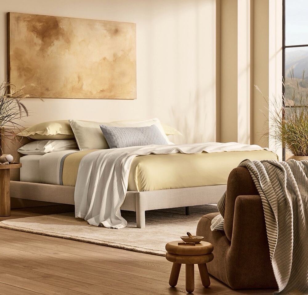 Boll & Branch Signature Cotton QUEEN Duvet & Shams Set Buttercup/Free Shipping!